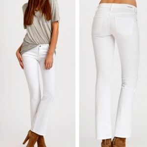 Citizens of Humanity, white bootleg jeans